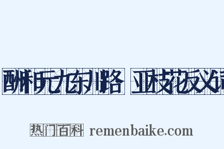 酬和元九东川路·亚枝花反义词是什么意思的图片